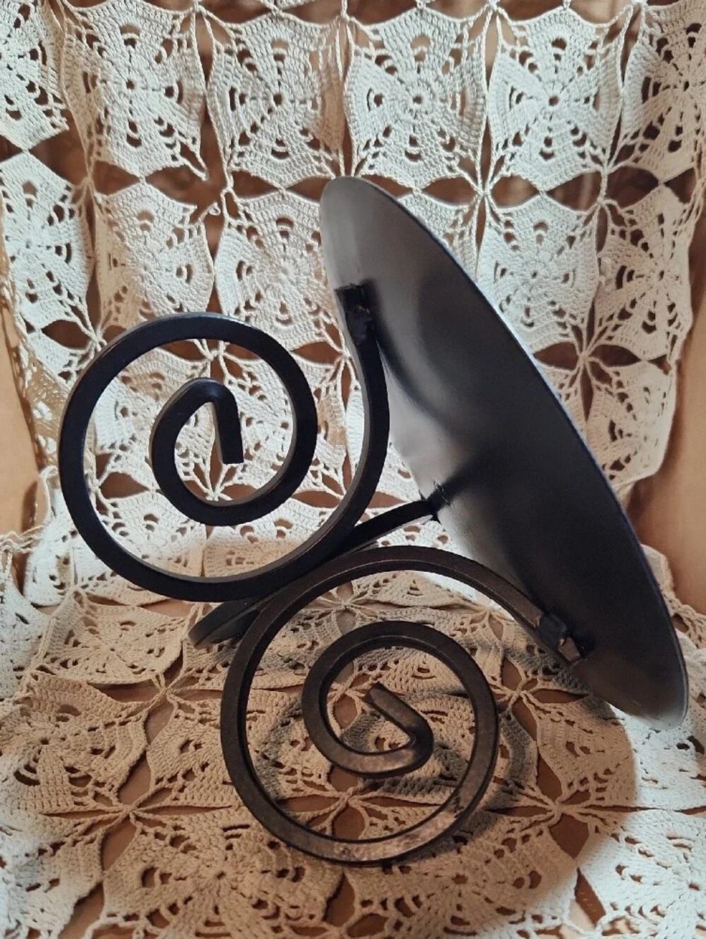 Black Vintage Decorative Candle Holder